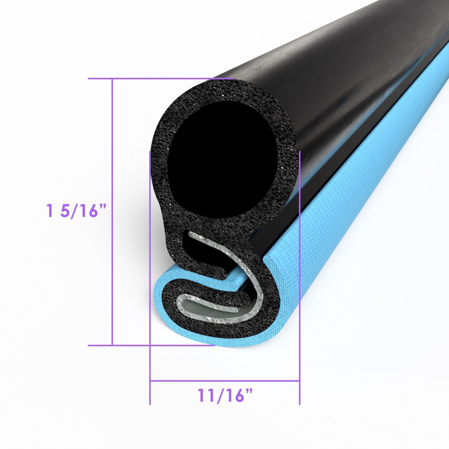 Door Seal Medium Blue - TS 6-B