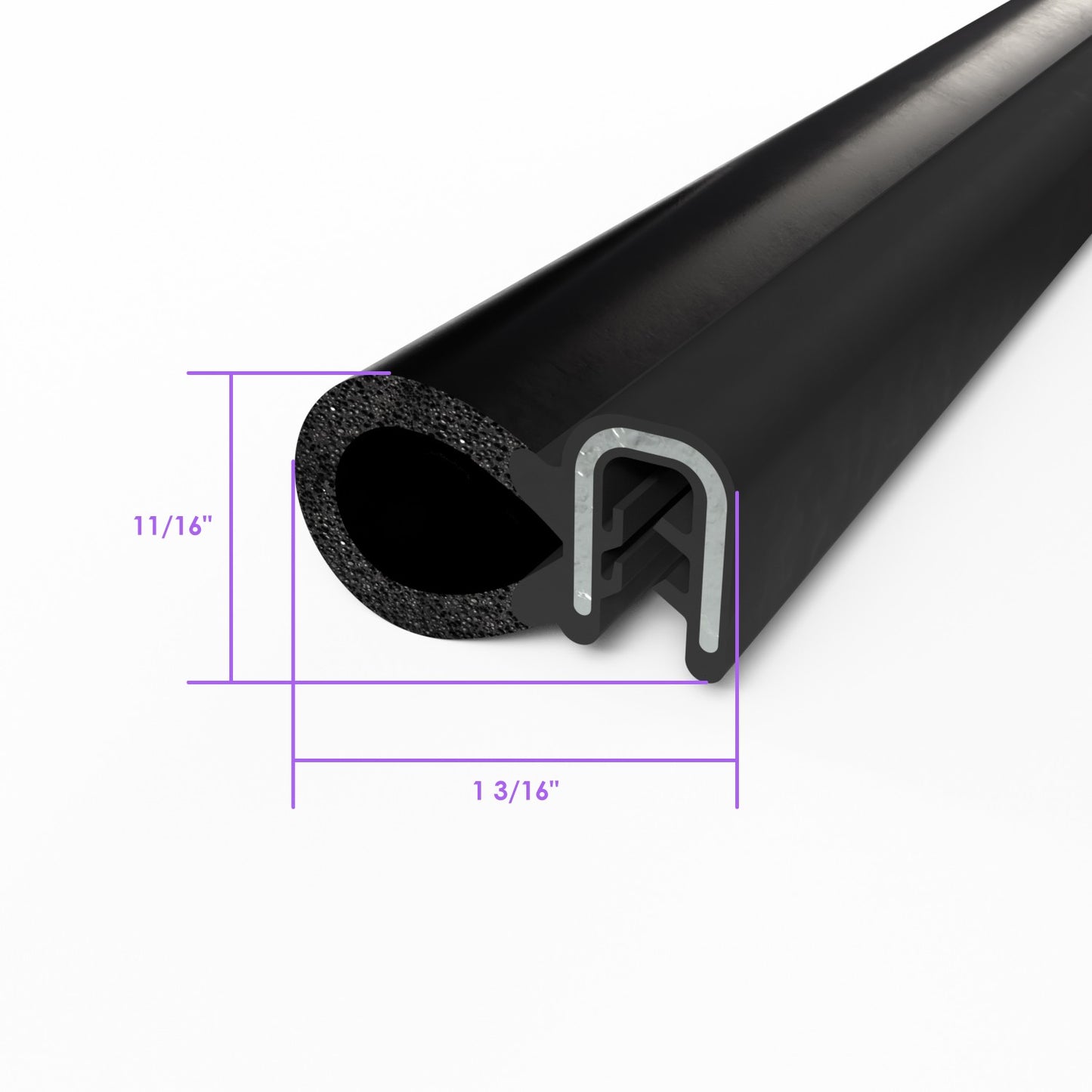 Pinchweld Trim Seal 25' length - TS 2-25