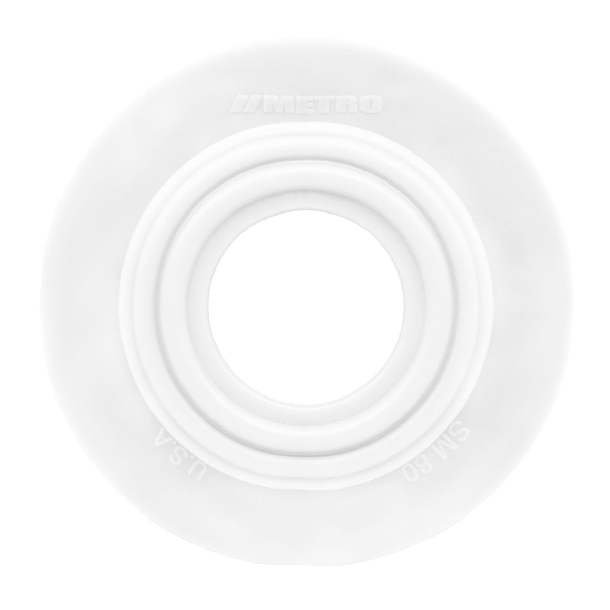 Dimmer Switch Grommet 2-1/2" flange, 1" I.D, White, Rubber - SM 80-I