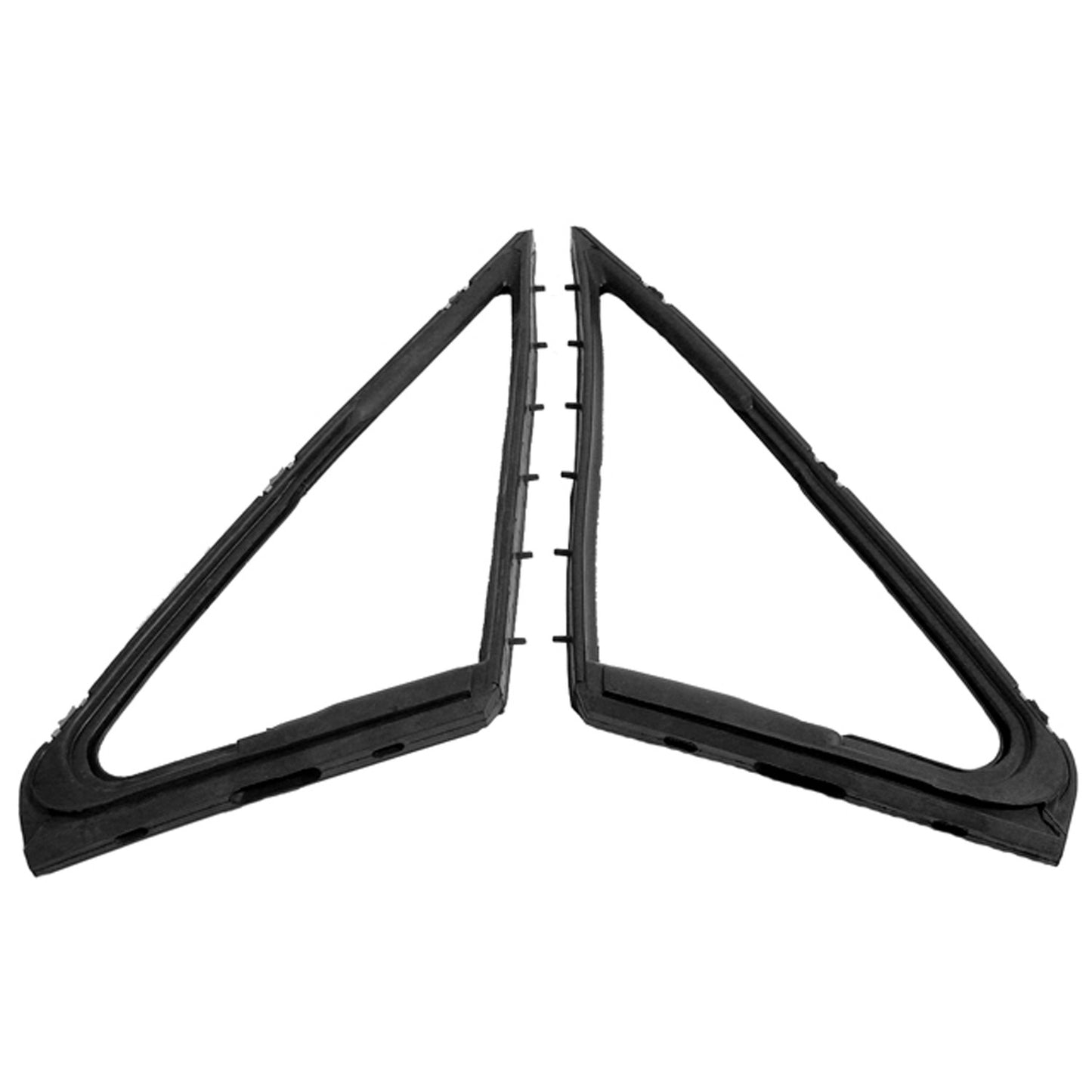 Front Vent Window Seals- Steel Core (Pair R&L) For Ford Mustang 1967-68 WR 6901