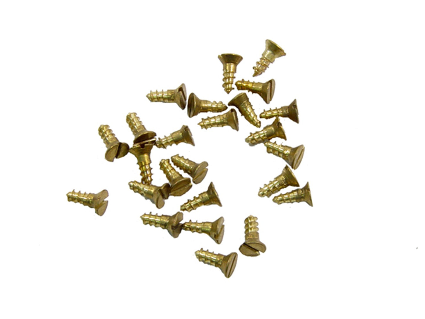 Brass Wood Screws - #2 X 1/4", 25-Piece Set - WF 11-A