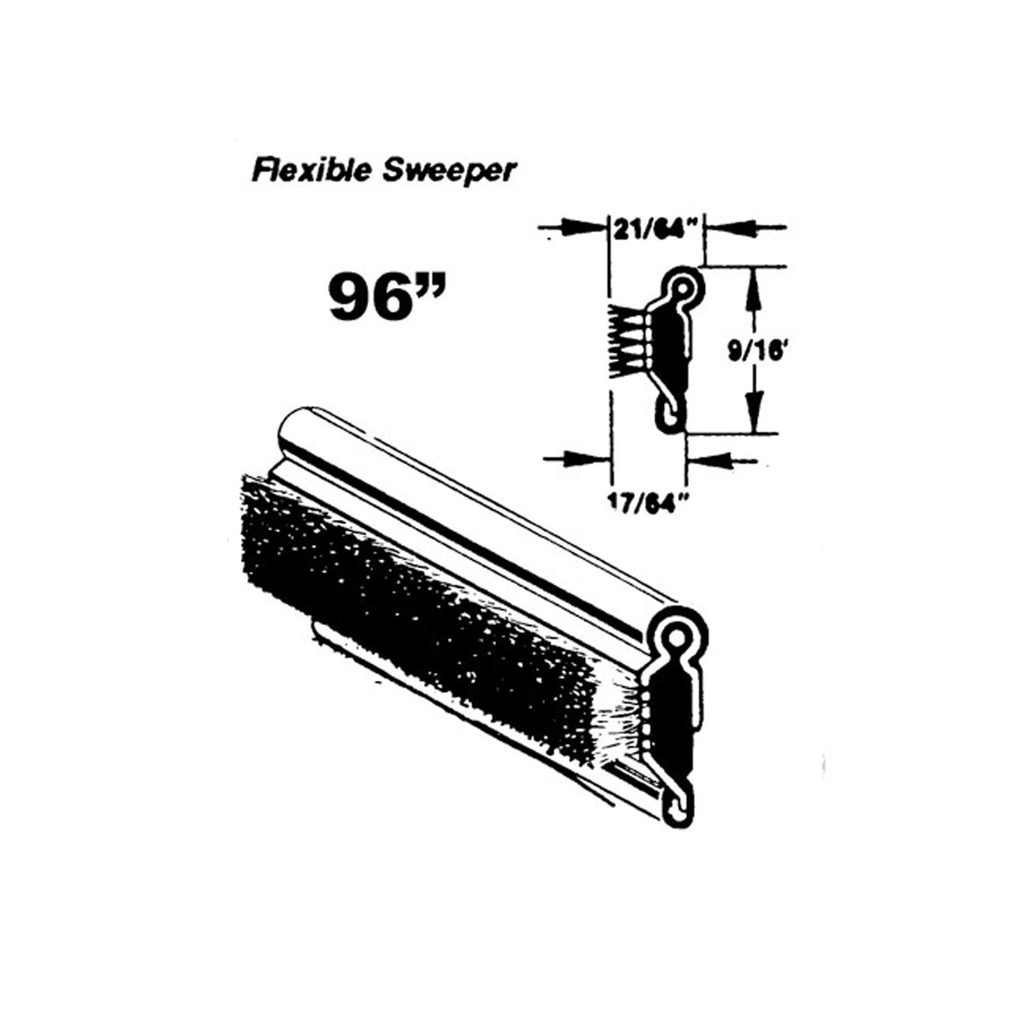 Flexible Window Sweeper For Ford Country Sedan 1952-1960, F2 1952 - WC 7-96