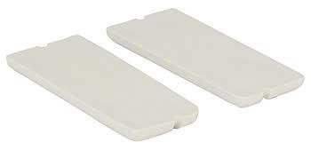 1970 Ford Mustang; Deluxe Door Panel Rubber Hand Cup Insert Pads; White
