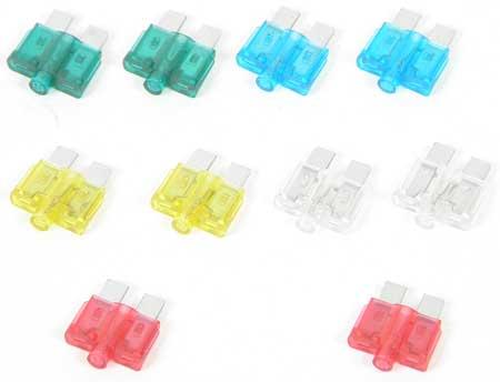 10 Pack Light-Up ATO Style Smart Fuses