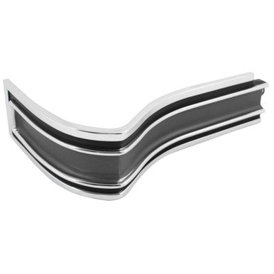 Trim Parts 1965 Chevrolet Impala SS/Caprice Black/Grey Rear Driver Side Corner Molding - (2463D)