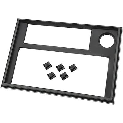 1984-1987 Buick Regal; Radio Dash Bezel; Black with Silver Trim