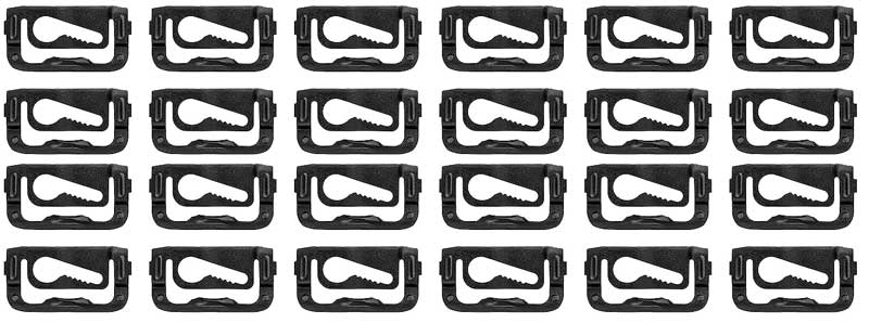 270205 - 1968-77 GM; Molding Clip; Windshield and Back Window Reveal Molding; Stamped Steel; 24 pcs