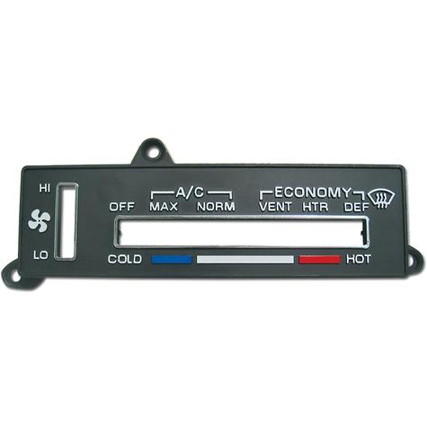 1980-82 Chevrolet Corvette; Heater/Air Conditioning Control Faceplate