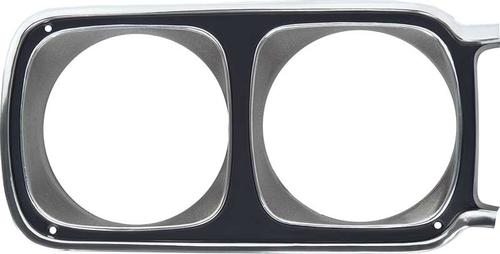 1969 Road Runner, Belvedere, Satellite; Headlamp Bezel; Black; Passenger Side