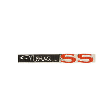 Trim Parts 1963-64 Chevrolet Chevy II Trunk "Nova SS" Emblem W/Fasteners, Each - 3020