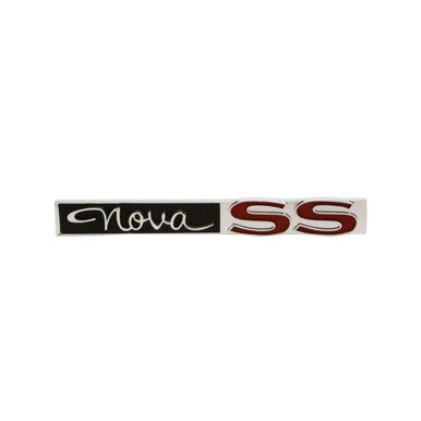 Trim Parts 1963-64 Chevrolet Chevy II Glove Box Door "Nova SS" Emblem W/Fasteners, Each - 3025