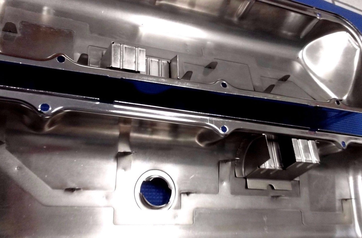 1965-1995 CHEVROLET CAMARO CHEVELLE BIG BLK O.E. CHROME STEEL VALVE COVERS W/PWR