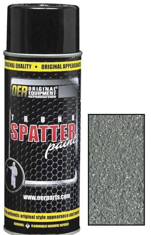 Trunk Spatter Paint; Gray / White; Aerosol Can; Net Weight 11 oz.