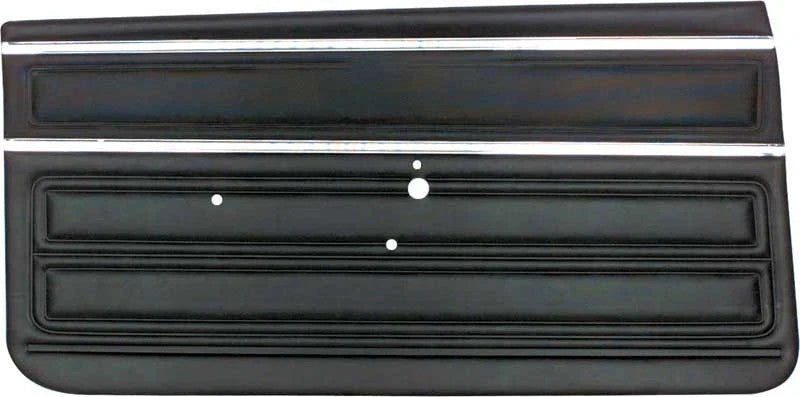 1968 Chevy II Nova SS; Front Door Panels; 2 Door Coupe; Non-Assembled; Black