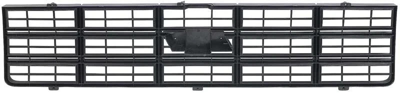 1977-79 Chevy Pickup Blazer Suburban; Grill Assembly; with Bow Tie Emblem; Black