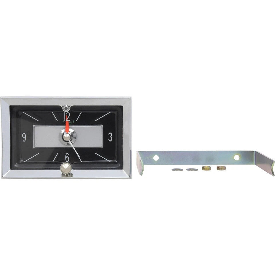 1957 Chevrolet Bel Air 150 210 Nomad; In-Dash Clock with Quartz Movement ; Black