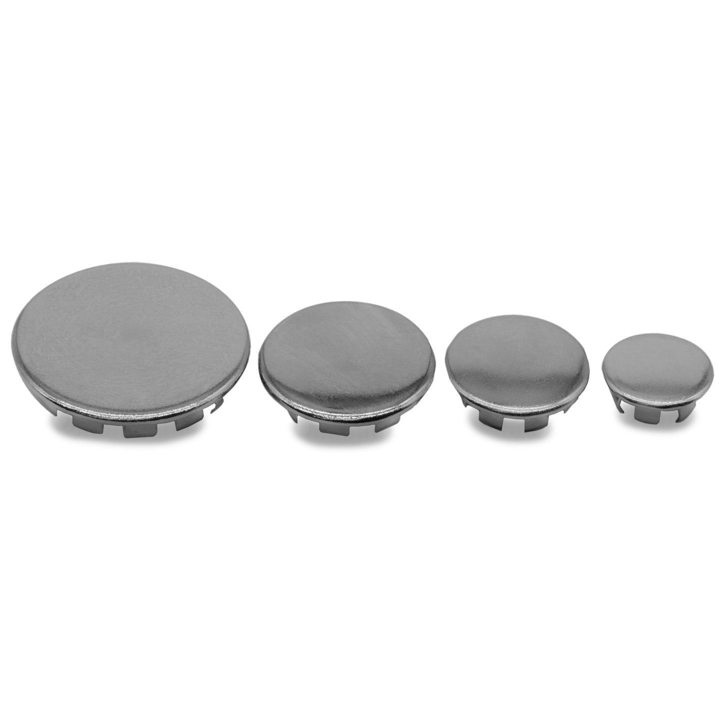 Plug Buttons, Nickel Plated - 3/8", 1/2", 5/8", 7/8" Holes Sizes - 4P 32