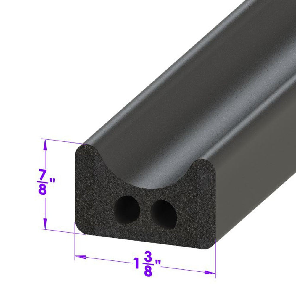 Rectangle Shaped Extrusion 1-3/8" Wide X 7/8" High - LP 80-O