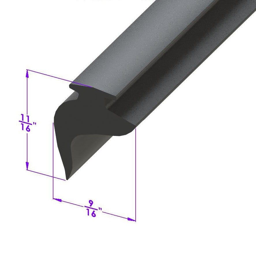 Door Side Seal Fits in Track - LP 112-D