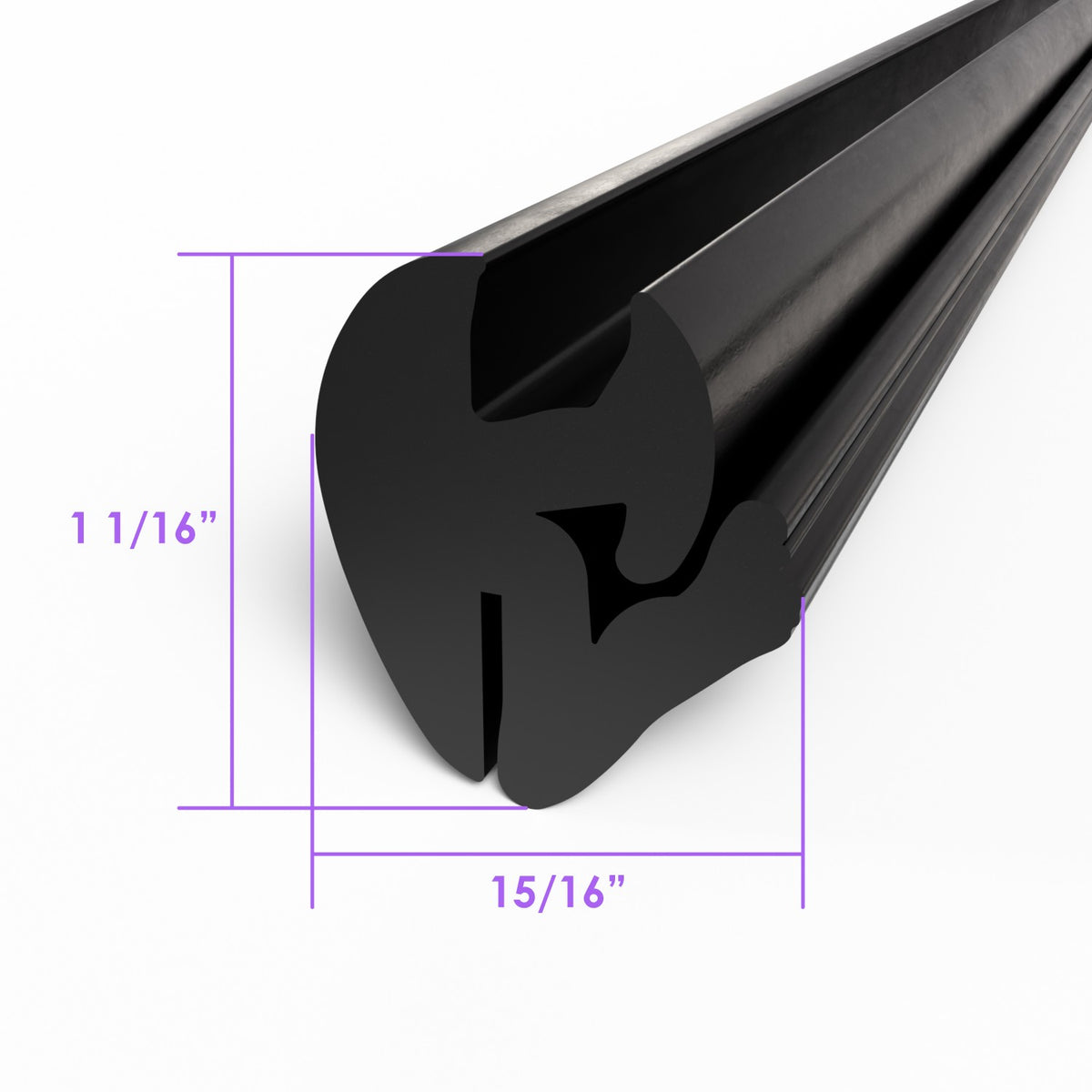 1/4"Windshield and Fixed Side Window Seal 1/16" thickness, 50 Piece LP 101-A 50