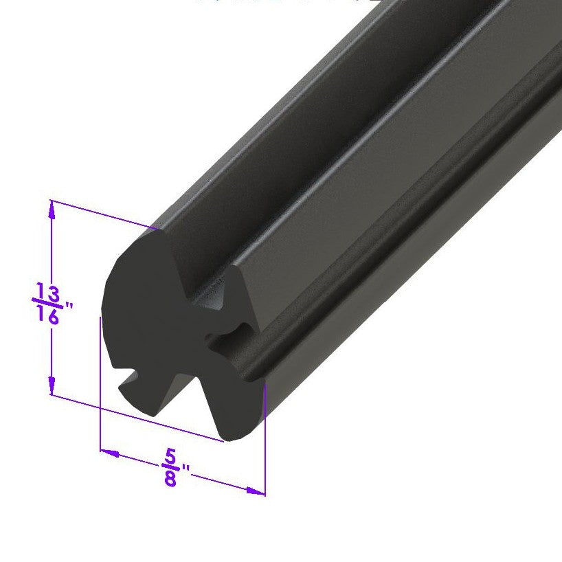 Hardtop Seal Accepts chrome reveal molding - LP 100-A