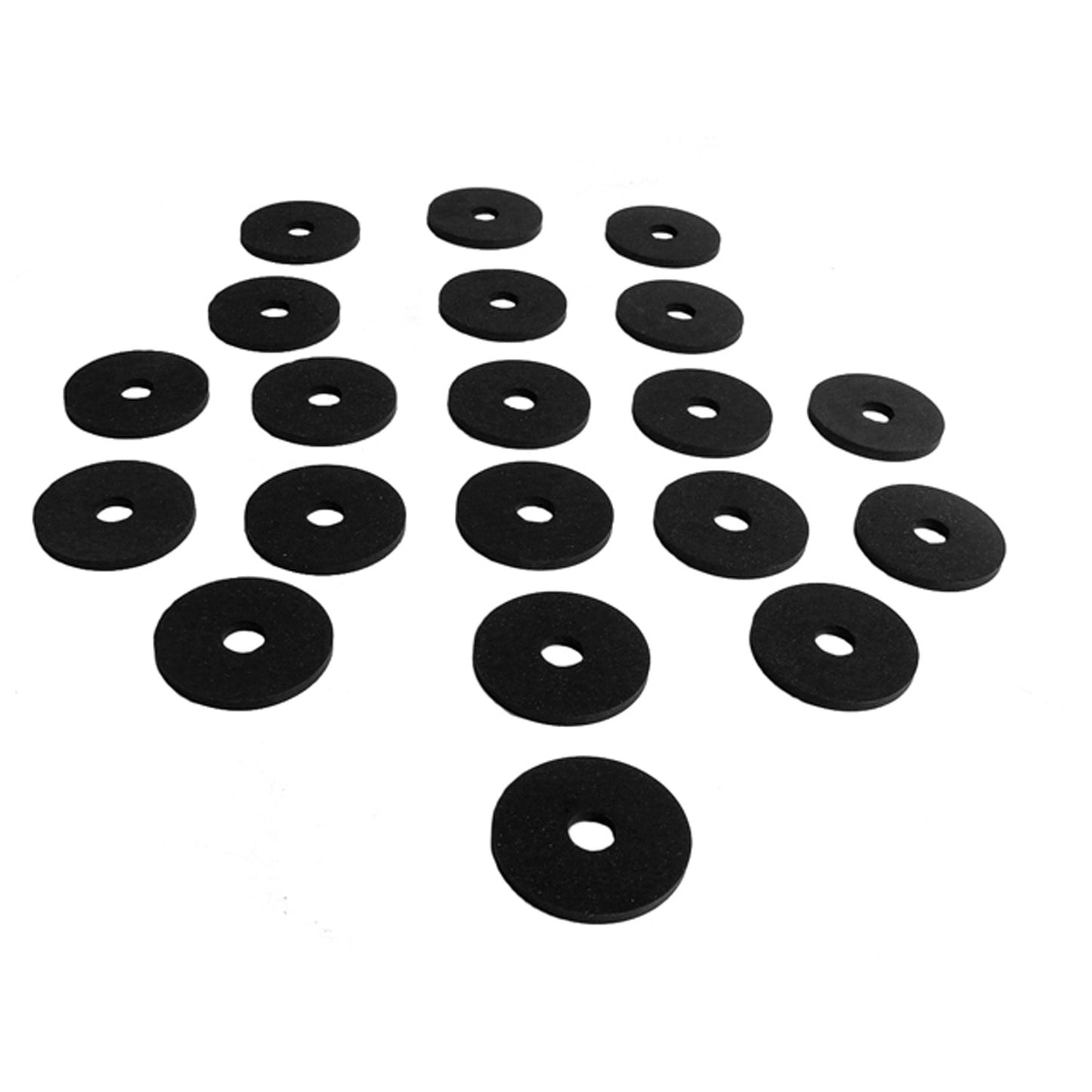 Flat Rubber Washers 3/8" I.D, 1-1/2" O.D, 1/8" thick, 20-Piece - UW 33