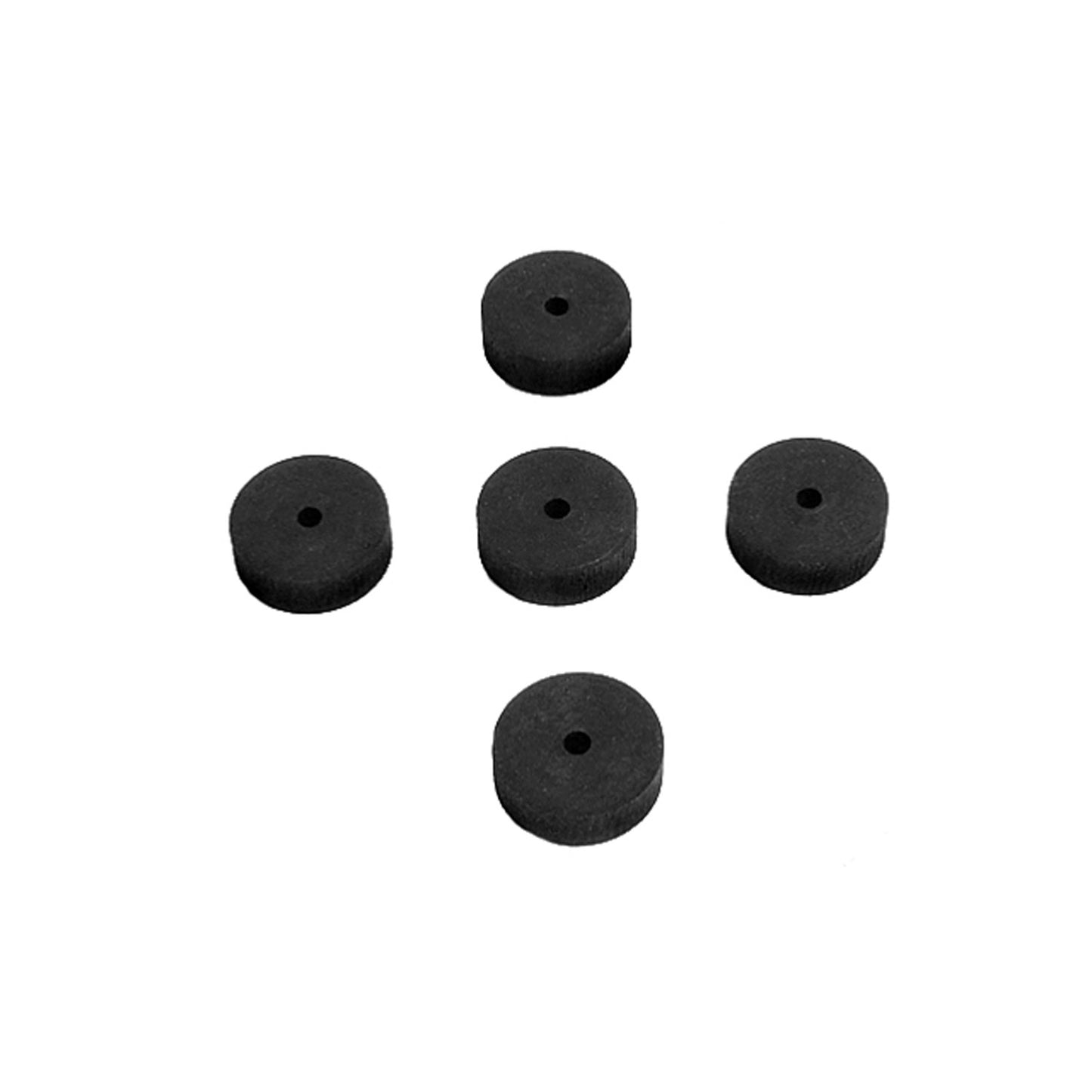 Flat Rubber Washers 1/8" I.D, 3/4" O.D, 1/4" thick, 5-Piece - UW 36