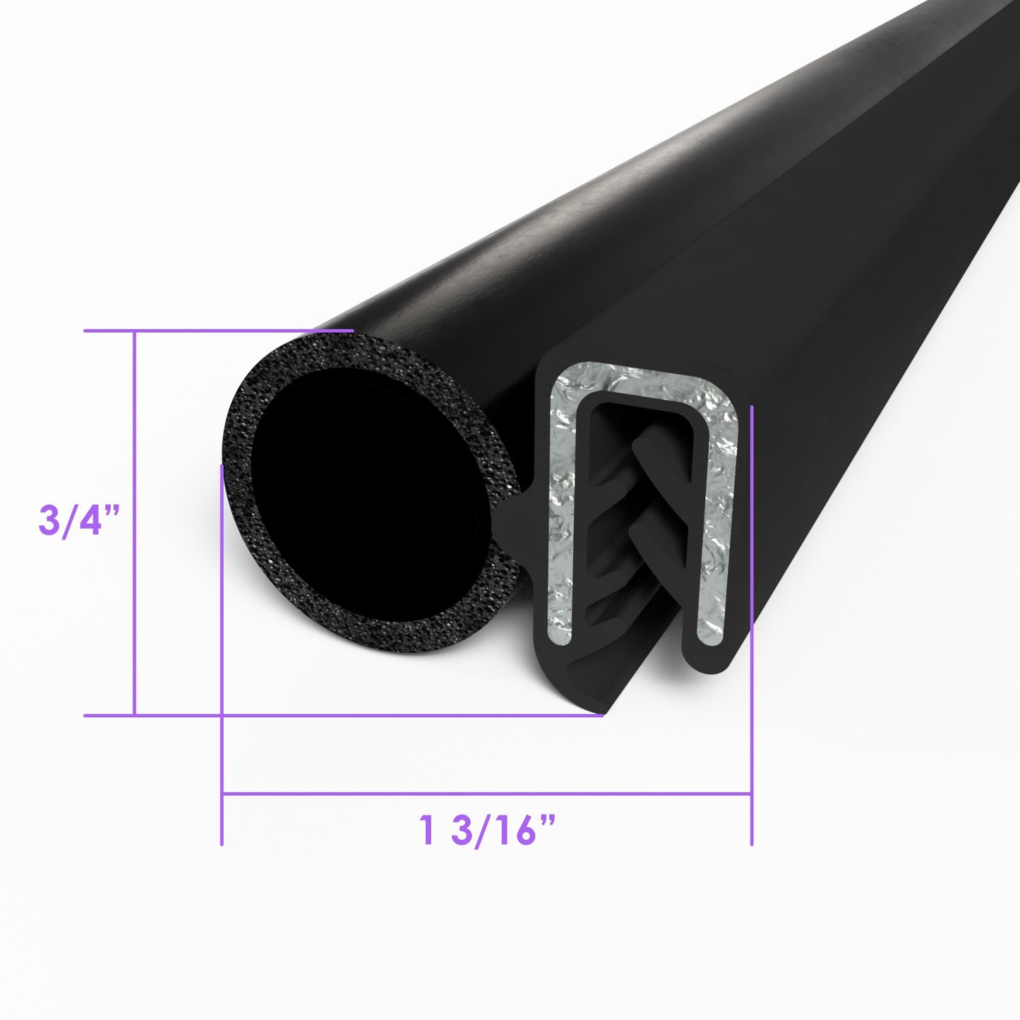 Press-on trim seal 25' length - TS 2-C/25