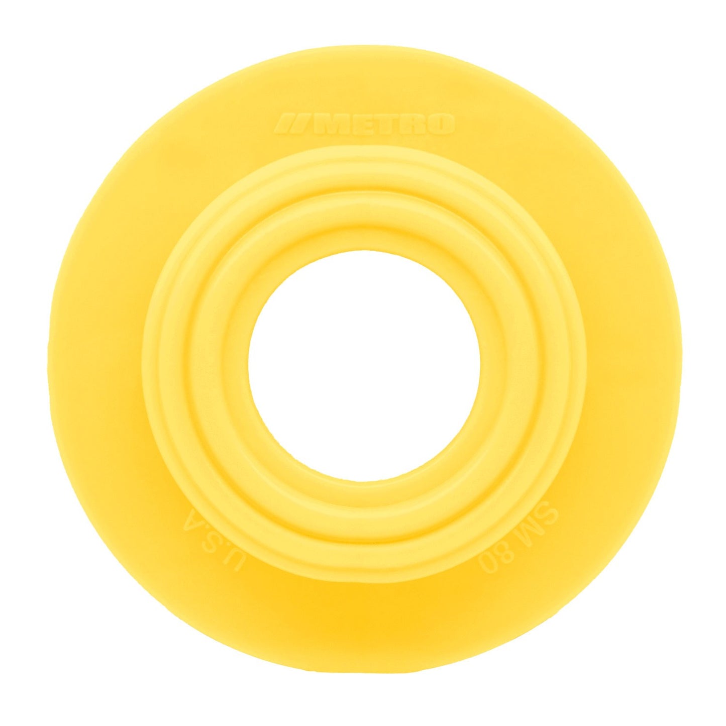 Dimmer Switch Grommet 2-1/2" flange, 1" I.D, Yellow, Rubber - SM 80-H