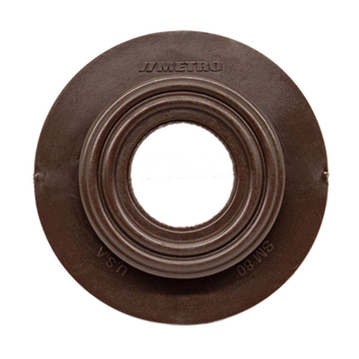 Dimmer Switch Grommet 2-1/2" flange, 1" I.D, Chocolate Brown, Rubber - SM 80-Q