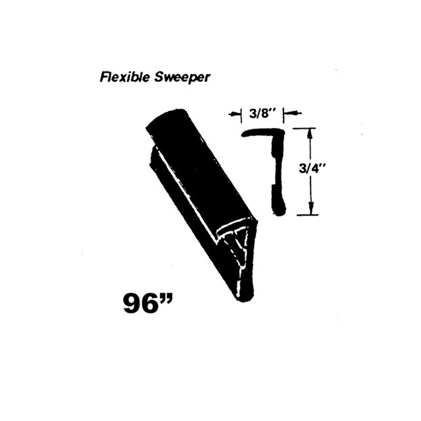 Flexible Sweeper For Ford 300 1963, Club 1961, Club Wagon 1962-1964 - WC 23-96