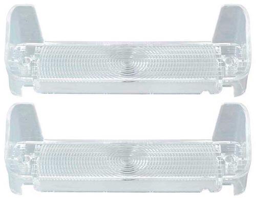 1967 Impala, Bel Air, Biscayne, Caprice; Clear Park Lamp Lens; RH & LH; Pair