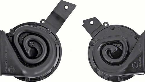 1967-68 Chevy Camaro; Horn Assemblies; High & Low; with Brackets; Pair; OE Style