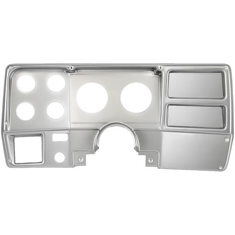 1973-83 Chevrolet, GMC C/K Series Truck; 6-Gauge Dash Panel; (2) 3-3/8?, (4) 2-1/16? Holes; w/o A/C Vents; Brushed Alumi