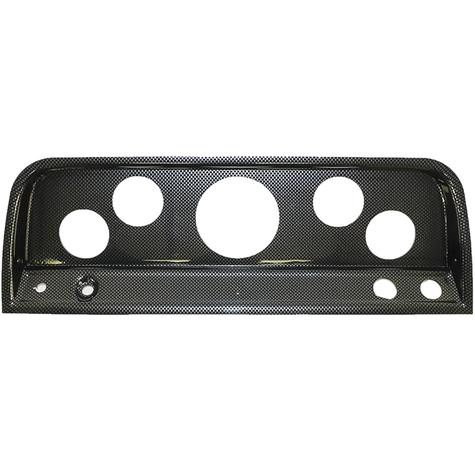 1965-66 Chevrolet C/K Series Truck; 5-Gauge Dash Panel; (1) 3-3/8" (4) 2-1/16" Holes; Carbon Fiber