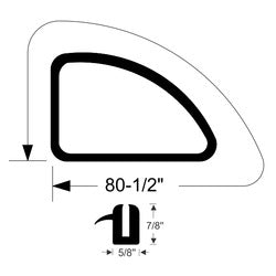 1955 Chevrolet 150 Quarter Window Seal