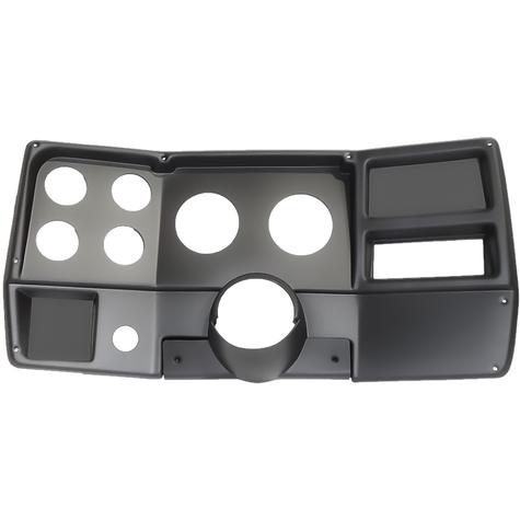 1984-87 Chevrolet, GMC C/K Series Truck; 6-Gauge Dash Panel; (2) 3-3/8?, (4) 2-1/16? Holes; w/o A/C Vents; Black