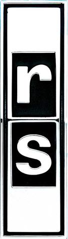 3907915 - 1967-68 Camaro RS Front Grill Emblem ; with Backing Plate and Hardware