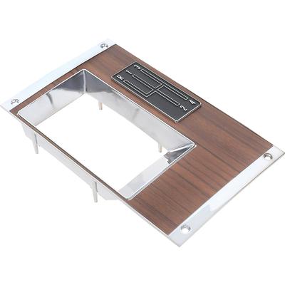 3921800A - 1968 Camaro Console Shift Plate; Manual Trans; with 4 Speed Emblem Pattern; Assembled