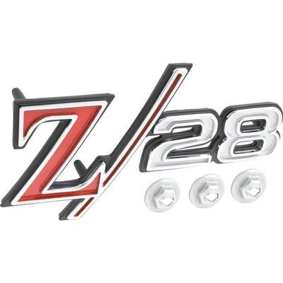 3957935 - 1969 Camaro; Z28 Front Fender Emblem; with Hardware; Each