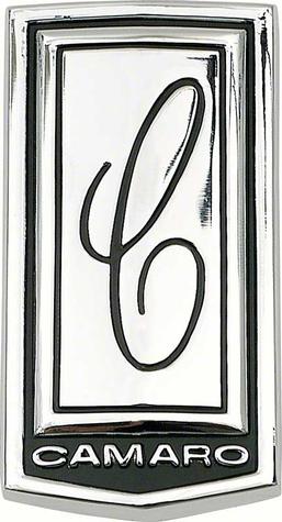 3982037 - 1970 Chevrolet Camaro; Header Panel Emblem; with Hardware; GM Licensed