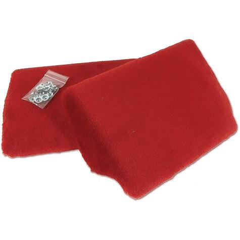1990-92 Chevrolet Corvette; Front Speaker Cover Assemblies; RED PILE