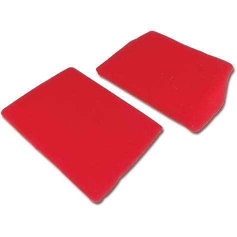 1994-96 Chevrolet Corvette; Front Speaker Cover Carpet Assemblies - Red Tru-Vet Carpet