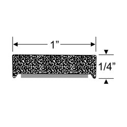 1" x 1/4" Rectangular Sponge Rubber Door