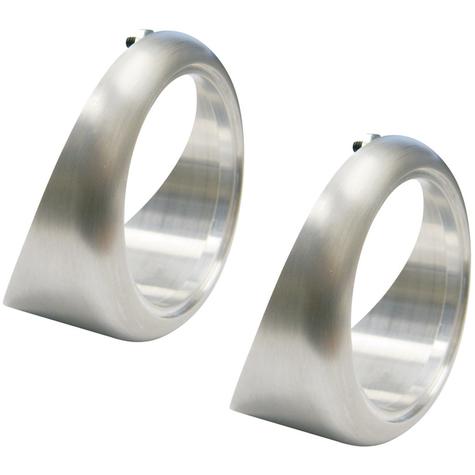 1955-57 Chevrolet Bel Air Vintage Air Proline Dash Louver Bezels; Machined