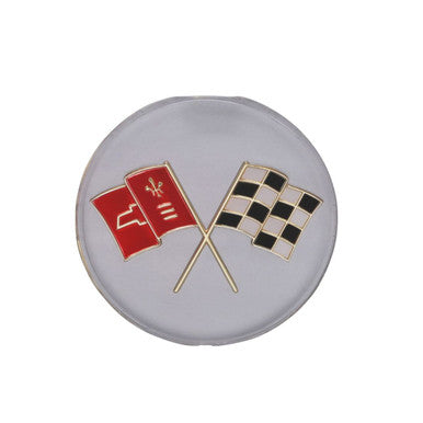 Trim Parts 1963 Chevrolet Early Corvette Gas Lid Emblem Only/For Roller Assembly, Each - (5000)