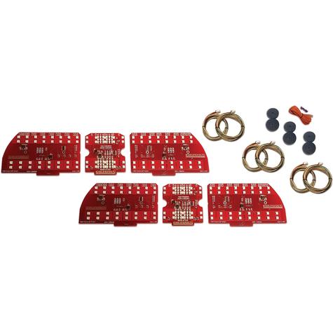 1969 Pontiac Firebird; 6-Panel Sequential LED Taillight Kit with LED Reverse Light