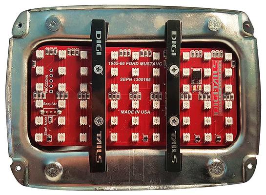 1964-66 Mustang; Digi-Tails LED Tail Lamp Set; 2 Panel Sequential