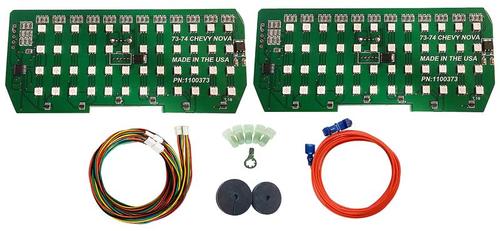 1973-74 Nova Sequential Digi-Tails LED Tail Lamps W/ Pigtails