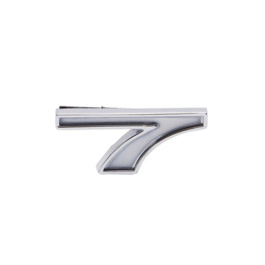 Trim Parts GM Car/Truck White Number "7" In Chevrolet Script W/Adhesive Tape, Each - (5186G)